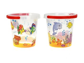 Obrázek z Kbelík transparentní 14cm podmořský svět 2druhy 10m+ 